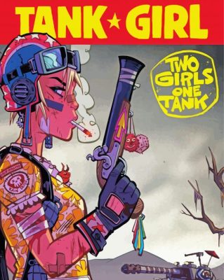 Tank Girl Poster Art paint by number