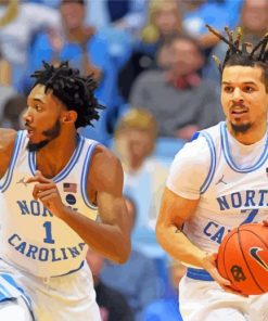 Tar Heels North Carolina Basketball Players paint by number