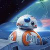The BB8 Star Wars paint by number