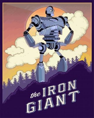 The Iron Giant Illustration Poster paint by number