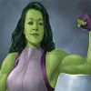 The Powerful She Hulk paint by number