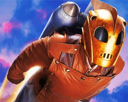 The Rocketeer Character paint by number