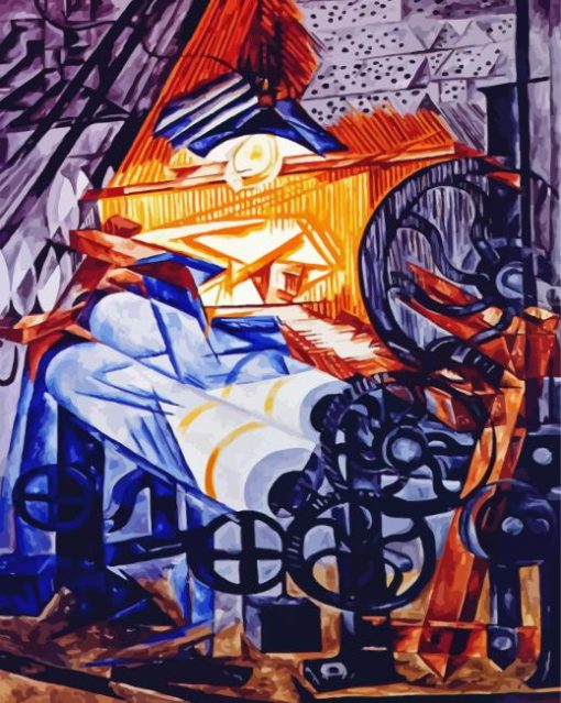 The Weaver By Natalia Goncharova paint by number