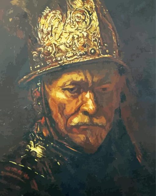 The Man With The Golden Helmet paint by number