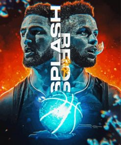 The Splash Brothers Curry And Klay Poster paint by number