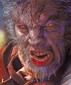 The Wolf Man Art paint by number