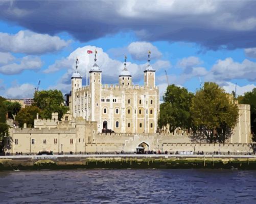 Tower Of London Uk paint by number