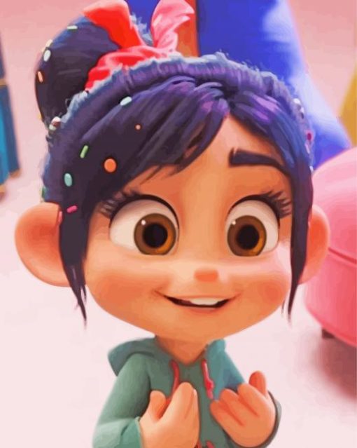 Vanellope Von Schweetz paint by number