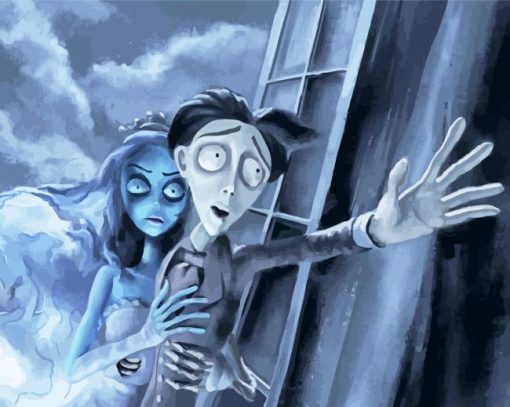 Victor Van Dort And Corpse Bride paint by number