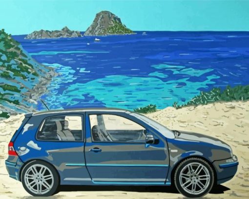 Vw Golf Art paint by number
