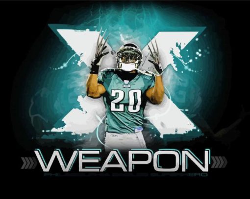 Weapon X Brian Dawkins paint by number