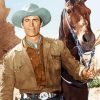 Western Actor Clint Walker paint by number