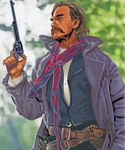 Wyatt Earp Character Art paint by number
