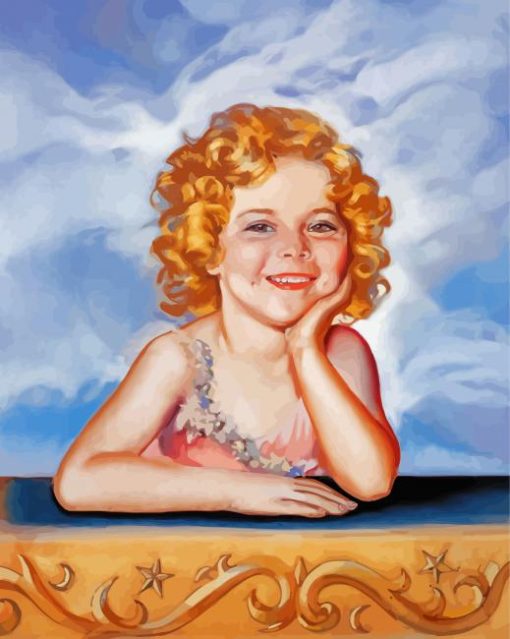 Young Shirley Temple Art paint by number