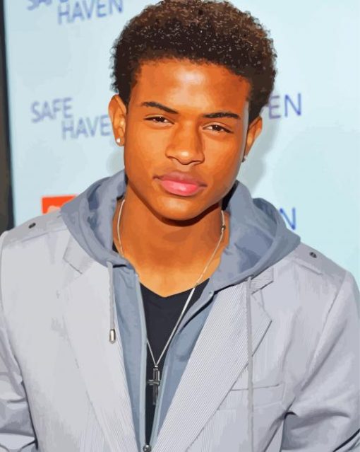 Young Trevor Jackson paint by number