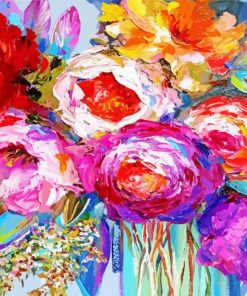 Abstract Wildflowers Paint by number