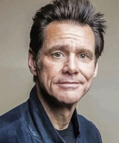 Actor Jim Carrey paint by number
