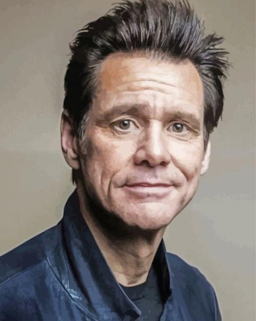 Actor Jim Carrey paint by number