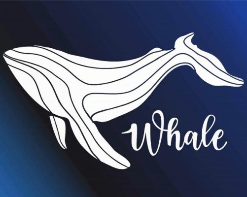 Aesthetic Abstract Whale paint by number