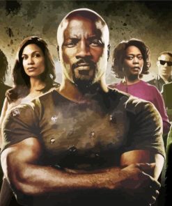 Aesthetic Luke Cage paint by number