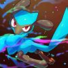 Aesthetic Riolu paint by number
