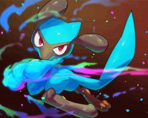 Aesthetic Riolu paint by number