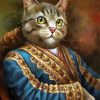 Aesthetic Royal Cat paint by number