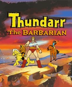 Aesthetic Thundarr The Barbarian paint by number