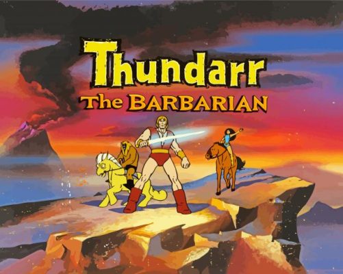 Aesthetic Thundarr The Barbarian paint by number