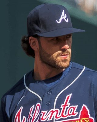 Aesthetic Dansby Swanson paint by number