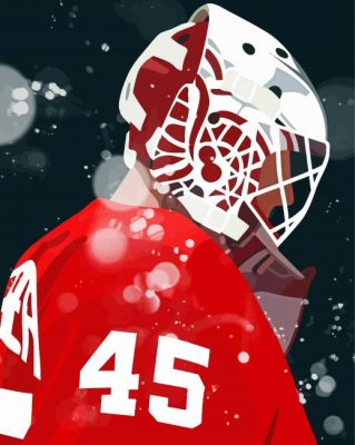 Aesthetic Goalie paint by number