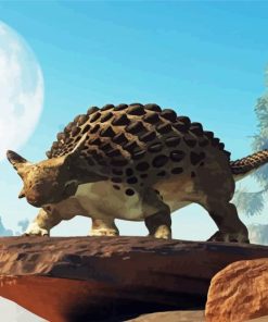 Ankylosaurus paint by number