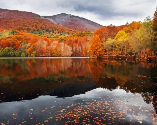 Autumn Spanish Landscape paint by number