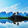 Beautiful Guilin Mountains Paint by number