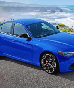 Blue Giulia paint by number