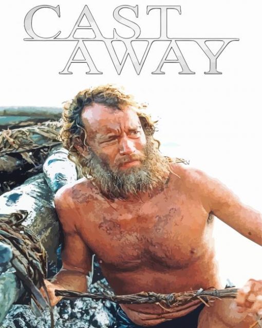 Cast Away Poster paint by number