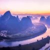 China Karst Mountains Nature Landscape paint by number