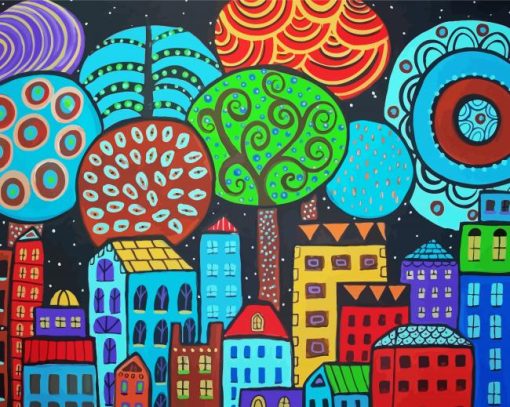 City By Karla Gerard paint by number