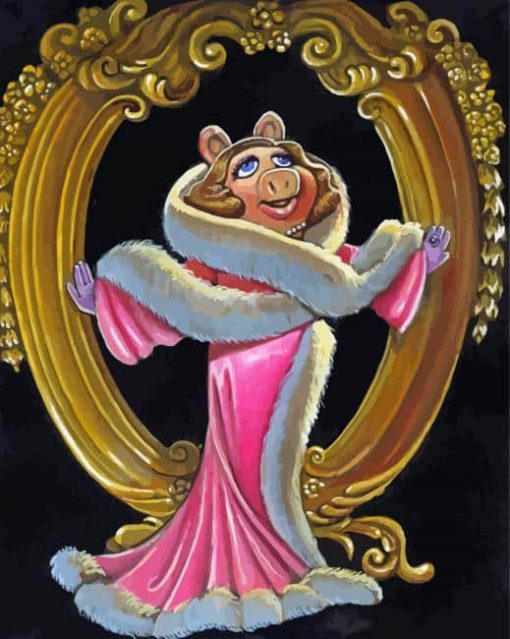 Classy Miss Piggy paint by number