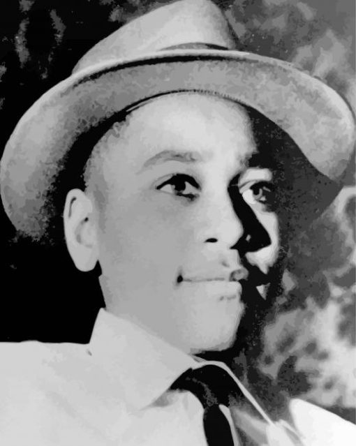 Close Up Emmett Till paint by number