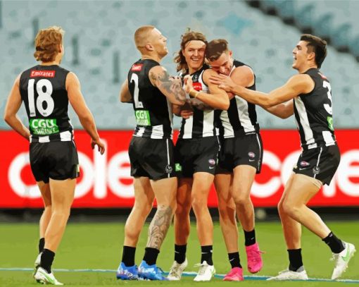 Cool Collingwood Players Paint by number
