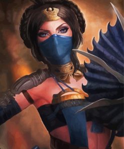 Cool Kitana paint by number