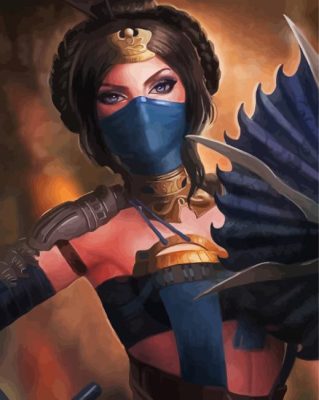 Cool Kitana paint by number