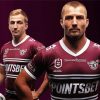 Cool Manly NRL paint by number