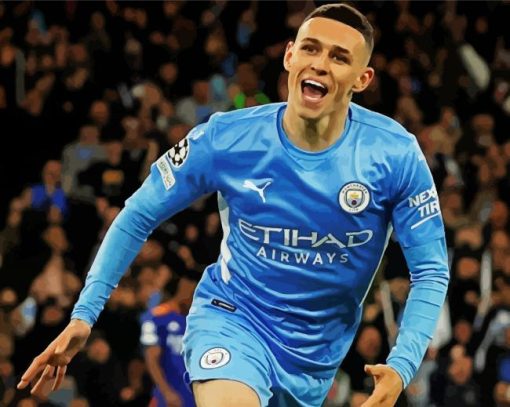 Cool Phil Foden Paint by number