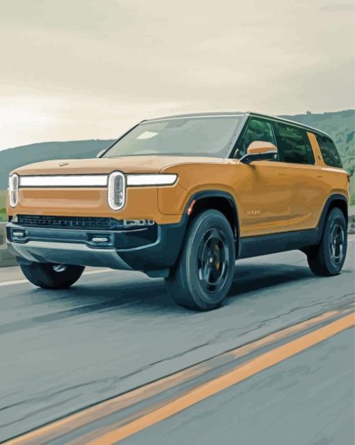 Cool Rivian paint by number