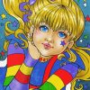 Cute Rainbow Brite paint by number
