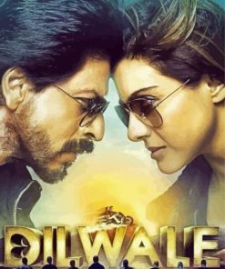 Dilwale Movie Poster paint by number