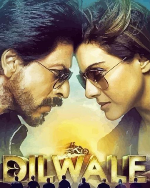 Dilwale Movie Poster paint by number