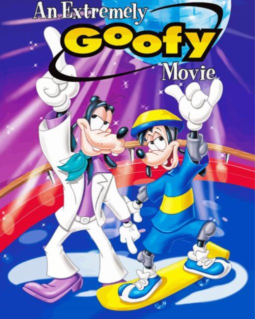 Disney Goofy Movie Poster paint by number